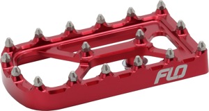 FLO MOTORSPORTS Universal Touring Brake Pedal Tip Red - Red brake pedal tip for Harley Touring models