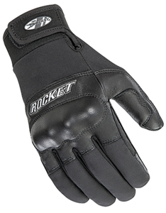 Joe Rocket Prime Glove Black/Black Men's Small - Softshell and leather motorcycle glove, size small