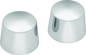 Chrome Front Axle Nut Caps by Kuryakyn