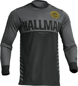 Thor Differ Slice Jersey Charcoal Black Men's 2XL - Performance race jersey, 2XL, Charcoal/Black