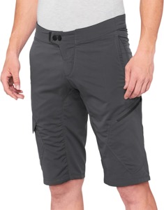 100% Men's Ridecamp Shorts Charcoal Size 38