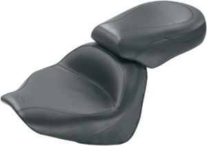 Mustang Wide Vintage 2Pc Seat Black Fits Yamaha V-Star 1300 07-14