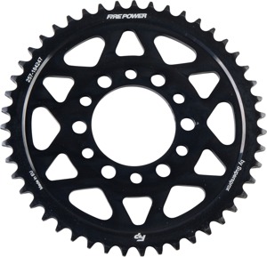 Fire Power Rear Steel Sprocket 47 Tooth Black - 47T rear steel sprocket, black finish