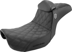 Saddlemen Pro Series SDC Performance Grip Seat Black For Harley Dyna - Performance seat with GelCore for Harley Dyna models