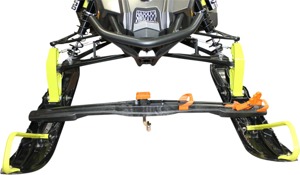 Superclamp II Front Tie-Down System for Snowmobile Trailers - Front tie-down fits most snowmobile skis
