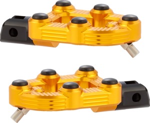 Arlen Ness MX Footpegs Gold - No Mounts