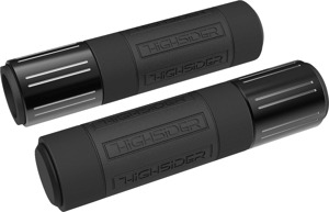Highsider Conero Rubber Handlebar Grips Gloss Black