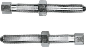 Axle Adjusters CAD Plated by Colony For 67-72 HD Electra Glide/Super Glide