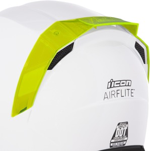 ICON Airflite Helmet Rear Spoiler Fluorescent Green - Replacement rear spoiler for ICON Airflite helmets