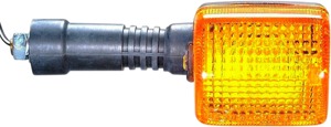 K&S Turn Signal Assembly Amber Lens For Honda CB250/750 XR/XL/NX Models - DOT turn signal, amber lens For Honda CB/XL/XR/NX