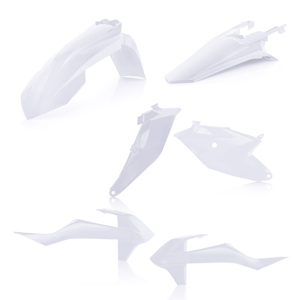 Acerbis Plastic Kit White For 18-24 KTM SX85, 21-24 GasGas MC85 - Plastic kit in white For KTM SX85 18-24, GasGas MC85 21-24