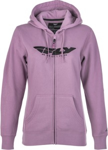 Women's Fly Corporate Zip Up Hoodie Mauve Medium - Midweight hoodie For women
