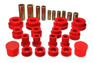 Red Front Control Arm Bushing Set Fits 02-09 350Z / 03-07 Infiniti G35