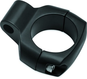 Kuryakyn Mirror Adapter Satin Black 1-1/4 in Bars Mount - Adapter for 1-1/4 in bars, satin black finish