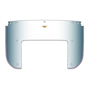 National Cycle HD Beaded Separate Windshield - Clear