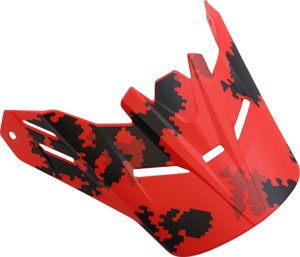 Z1R Youth Rise Helmet Visor Kit Red Digi Camo One Size - Replacement visor for Z1R Youth Rise helmets