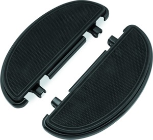 Biker's Choice Half-Moon Floorboard Kit Black