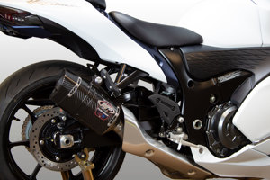 Dual Tech 1 Carbon Slip On Exhaust - For 22-24 Suzuki Hayabusa