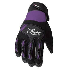 Joe Rocket Ladies Velocity 3.0 Gloves XL Black/Purple - Women's riding gloves XL Black/Purple