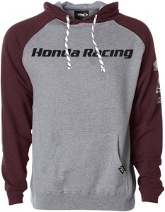 Factory Effex Honda Racing Hoody Grey/Burgundy - Size M