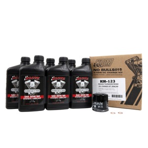 Klotz Oil Change Kit 20W-40 for Indian Thunderstroke V-Twin - 6 Qt Synthetic Oil Kit For Indian Thunderstroke V-Twin