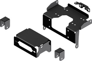 KFI Winch Mount Black Steel Fits 22-23 Honda Talon 1000/4