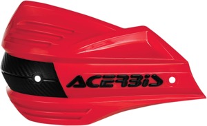 Acerbis X-Factor Replacement Handshields Red Gloss Pair Universal - Pair for X-Factor handguards, Red Gloss, Universal fit