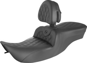 BR Roadsofa Lattice Stitch Seat w/Backrest - FLH '97-'07