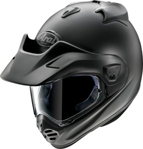 Arai XD-5 Solid Helmet Matte Black - Medium - Dual-sport helmet with peak and visor