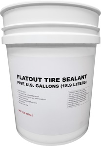 FLAT OUT Tire Sealant 5 Gallon Pail - 5 gallon tire sealant for puncture prevention