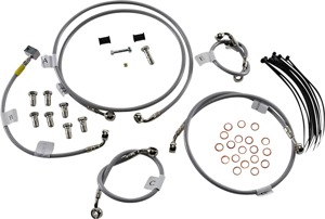 Stainless Steel Brake Line Kit - Front & Rear Brake Lines - For 09-11 Suzuki GSXR1000