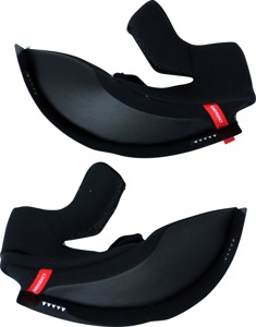 6D ATS-1R Helmet Cheek Pads L/2XL Black - Replacement cheek pads for 6D ATS-1R helmet