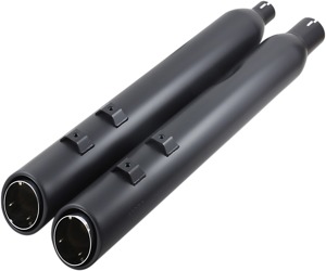 Cobra 909 Uppercut Slip-On Mufflers Black Fits FLH/FLT 2017-2022