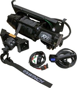 KFI Assault Series 5000lb Winch Kit For Polaris Ranger - Plug-N-Play 5000lb winch kit for Polaris Ranger