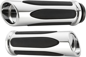 Arlen Ness Deep Cut Comfort Grips Chrome