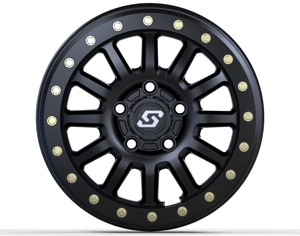 Sedona Sano Beadlock Wheel 15x7 5/4.5 6+1 +50mm Black - 15x7 beadlock wheel, 5/4.5 bolt, +50mm offset, Black