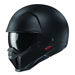 HJC i20 Convertible Street Helmet 2X SF Black - Convertible street helmet, 2X, SF Black, DOT approved