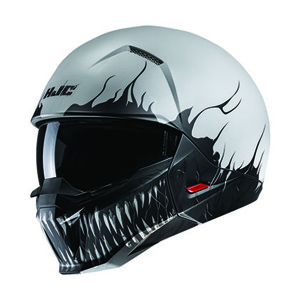 Black/White HJC i20 Scraw Street Helmet - Medium