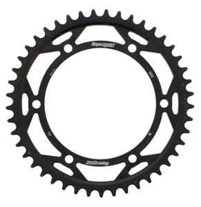 Supersprox Steel Rear Sprocket 45T Black Fits Kawasaki 530 Chain