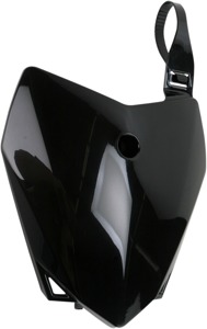 UFO Front Number Plate Black For Kawasaki KLX110