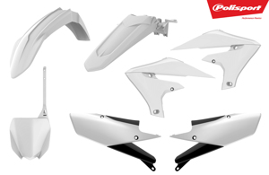 Plastic Body Kit - White - For 18-19 Yamaha YZ450F YZ250F YZ450FX