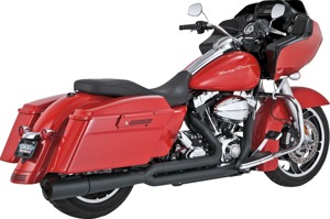 Vance & Hines HD Dresser Pro Pipe Black PCX Exhaust 10-16