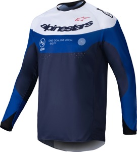 Alpinestars Pro-Dura Jersey Navy/Blue/White Large - Navy/Blue/White Large riding jersey