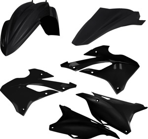 Acerbis Standard Black Plastic Kit for Kawasaki