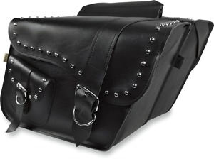Willie & Max Ranger Studded Slant Saddlebags 16"x11"x6.5"