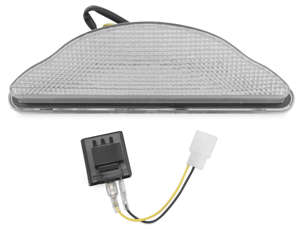 Clear Integrated Tail Light - LED Stop & Turn Lights - WARRIOR 02-09