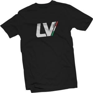 Leovince T-Shirt Black White Men's Medium - 100% cotton crewneck tee, size M, black/white