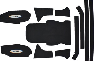 WSM Traction Mat Black For Kawasaki JS800 800 SX-R 2003-2011 - Traction mat set for Kawasaki 800 SX-R 2003-2011