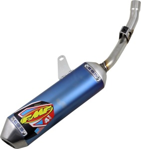 FMF Anodized Titanium Factory 4.1 Slip On Exhaust Muffler - Fits 08-25 Kawasaki KLX140