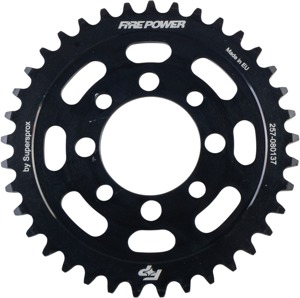 Fire Power Rear Steel Sprocket 37T Black For Kawasaki KLX110 2002-2020 - 37T steel rear sprocket For Kawasaki KLX110 2002-2020